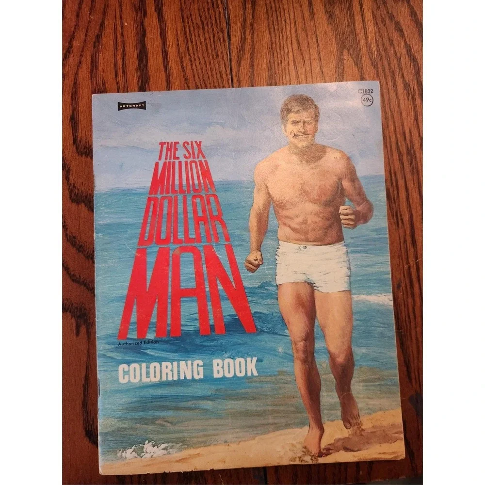 Vintage‎ The Six Million Dollar Man Coloring Book C1832